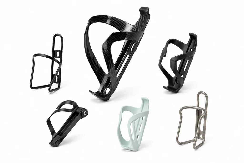 cycling Custom bottle cages in aluminum, plastic, and carbon fiber for road bikes, mountain bikes, and OEM projects.