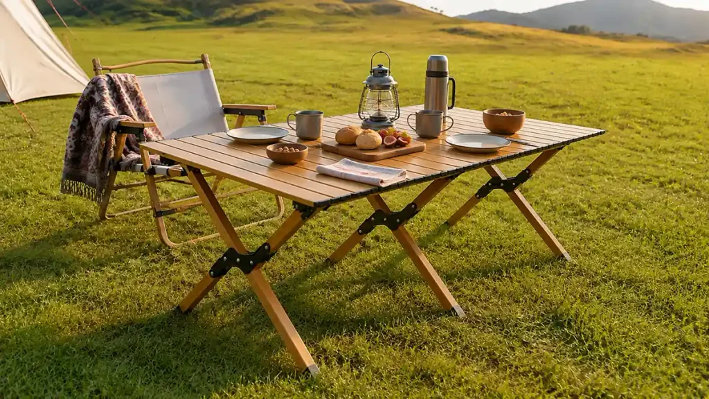 Portable folding camping table for wholesale and OEM sourcing