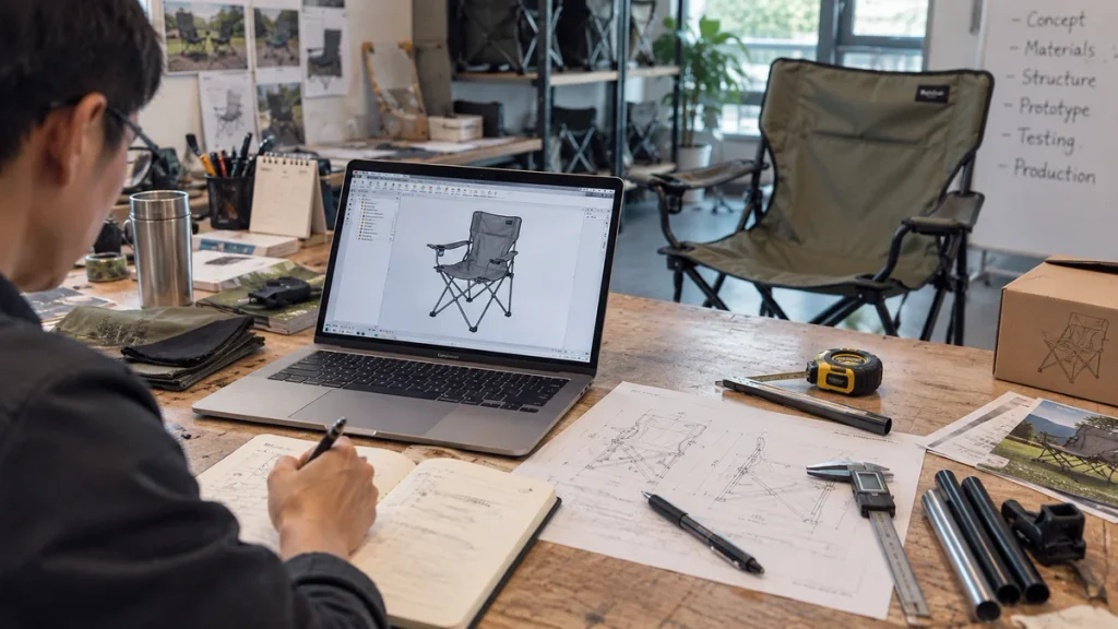 Preparing camping chair specifications and drawings before contacting an OEM/ODM manufacturer