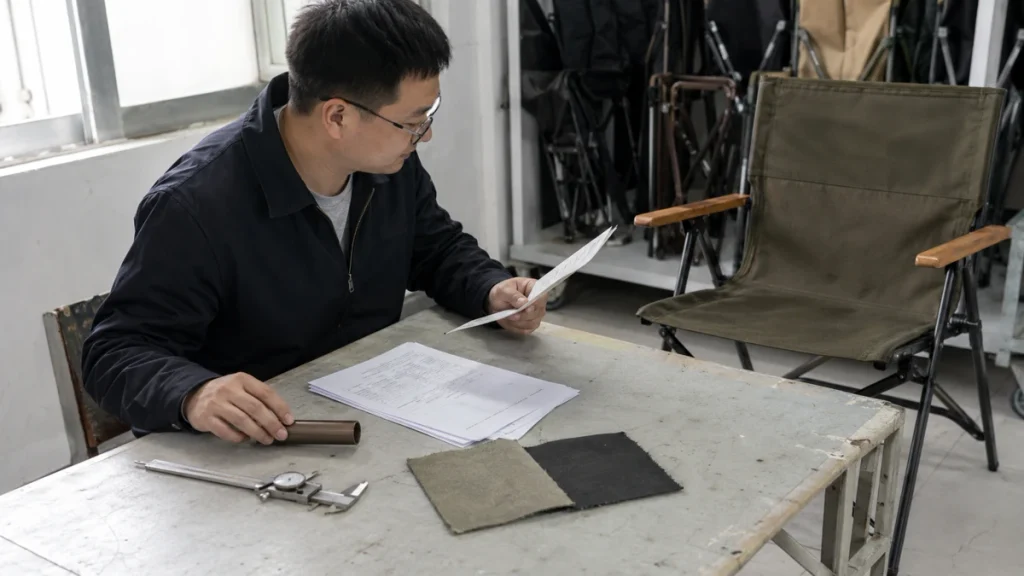 Camping furniture compliance review before mass production