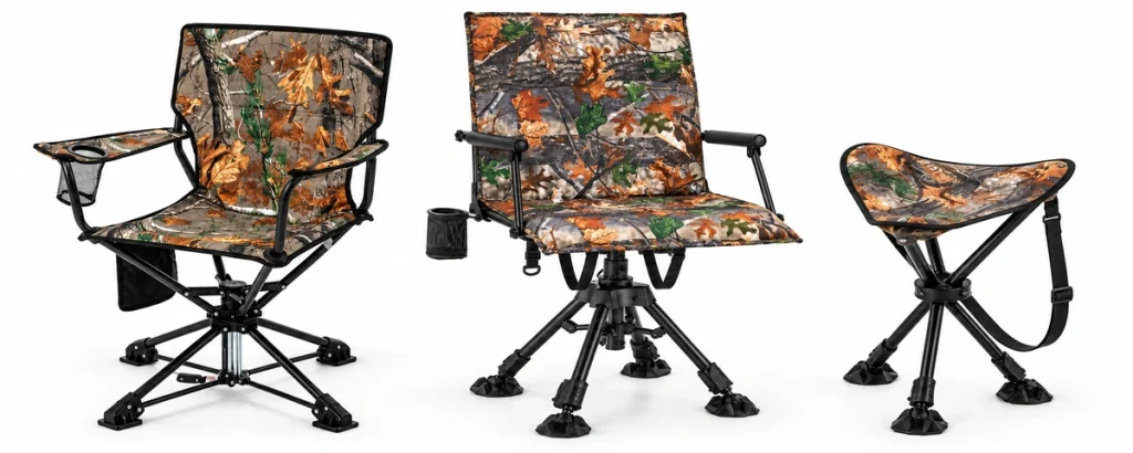 Hunting chairs from China including swivel chairs and tripod stools