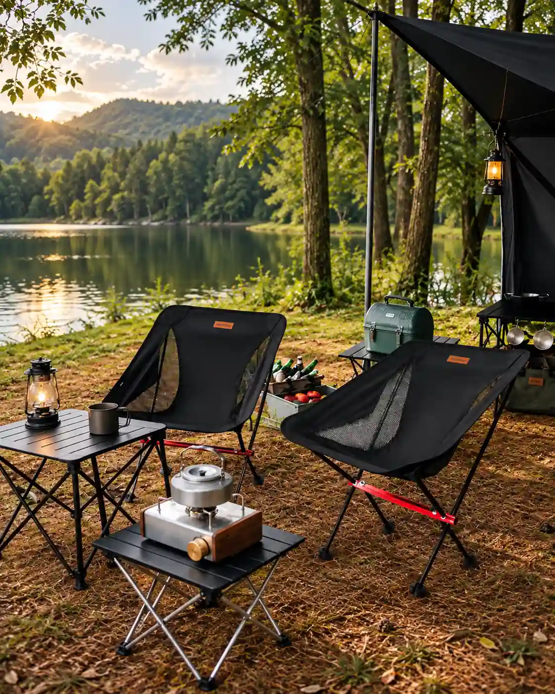 Custom camping furniture from China with folding chairs, tables, accessories and branding options for wholesale buyers